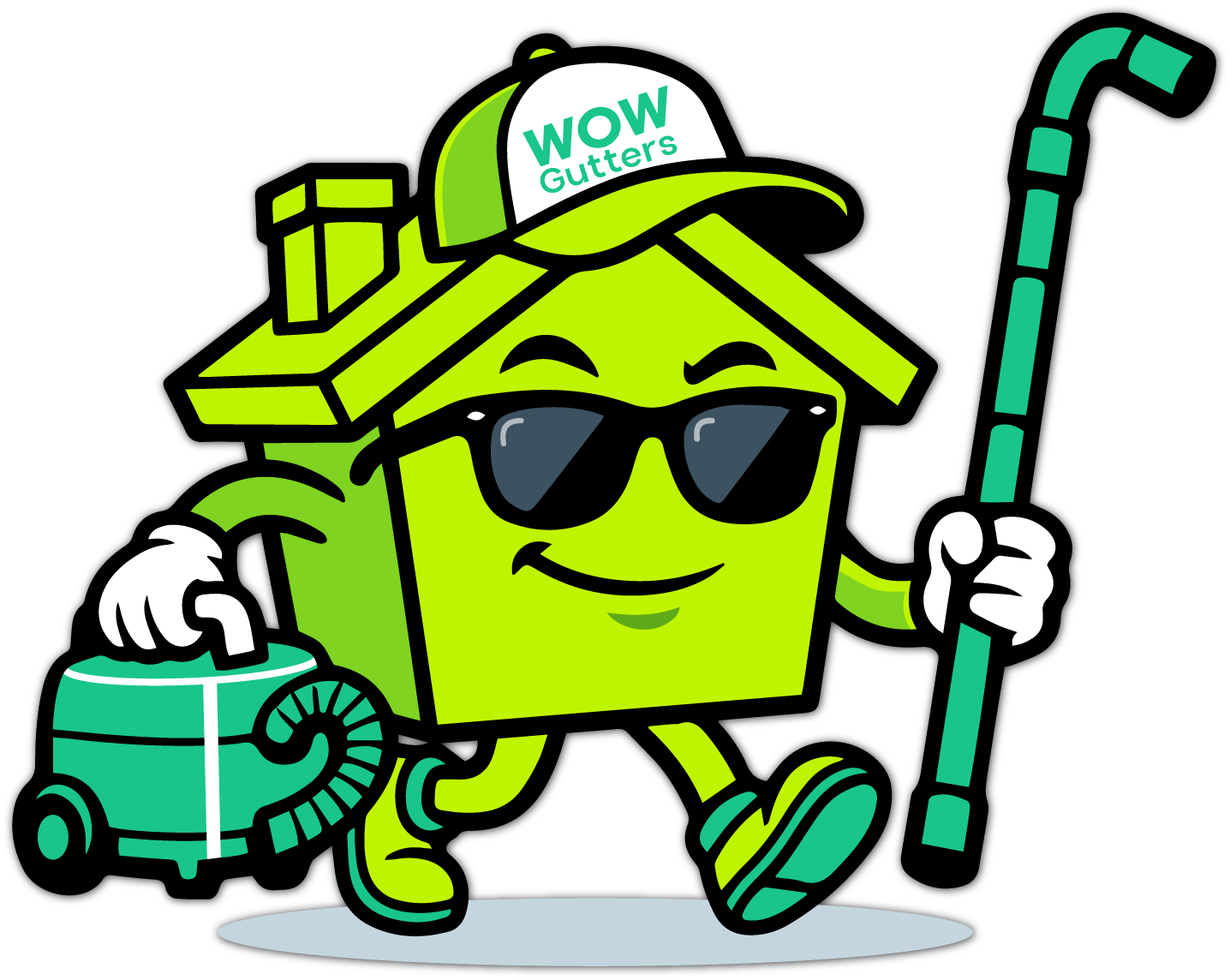 WOW Gutters logo — Birmingham & West Midlands professional gutter cleaning
